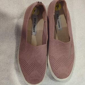 Steve Madden Women's Blush Pink Knit Sneakers
